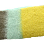 Loewe Anagram Scarf Fringe Mohair Multicolor Gray Yellow Light Blue — view 5