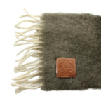 Loewe Anagram Scarf Fringe Mohair Multicolor Gray Yellow Light Blue — view 4