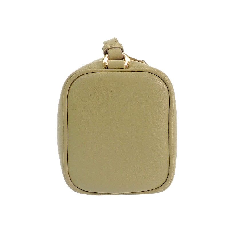 Prada Leather Pouch Shoulder Bag Green Khaki Gold — view 8