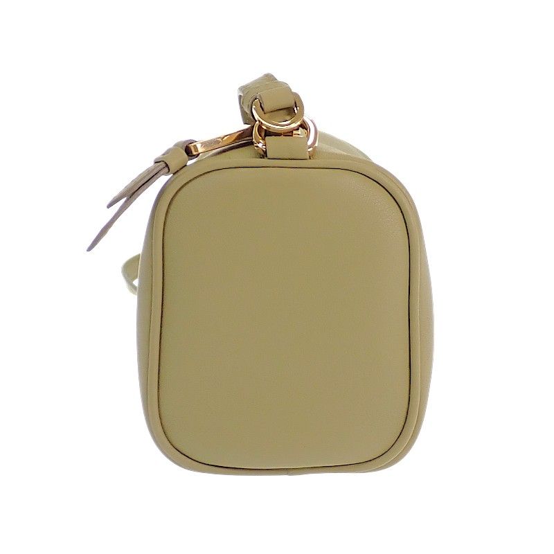Prada Leather Pouch Shoulder Bag Green Khaki Gold — view 6