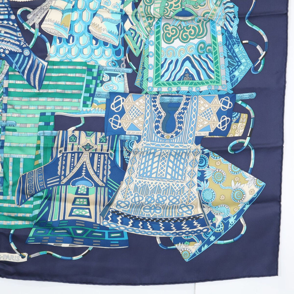 Hermes Voyage en Etoffes a Journey Through the World's Fabrics Silk Carre 90 — view 5