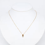 Celine Diamond Double Square Necklace — view 4