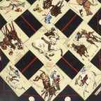 Hermes Polo World le Monde du Scarf All Over Pattern Black Carre 40 — view 5