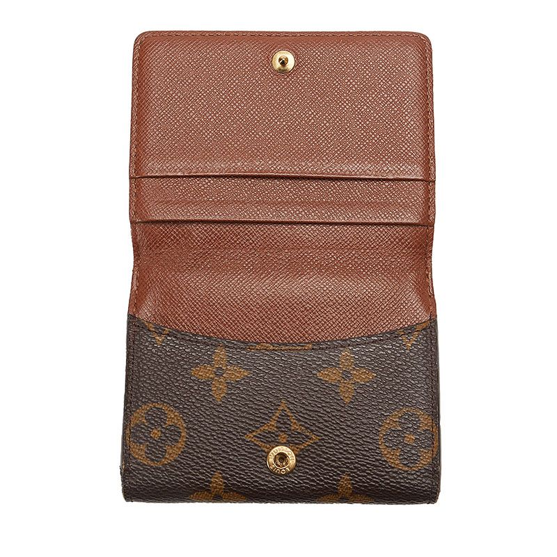 Louis Vuitton Monogram L'Adoree Card Case Coin Brown Leather — view 7
