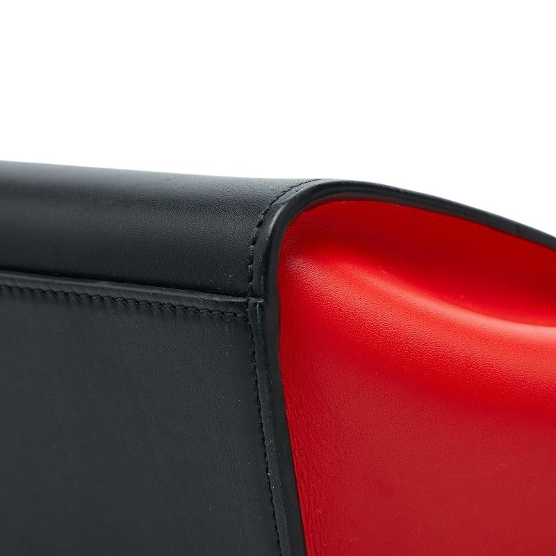 Celine 2-Way Shoulder Bag Beige Red Black Leather — view 6