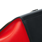 Celine 2-Way Shoulder Bag Beige Red Black Leather — view 5