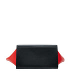 Celine 2-Way Shoulder Bag Beige Red Black Leather — view 3