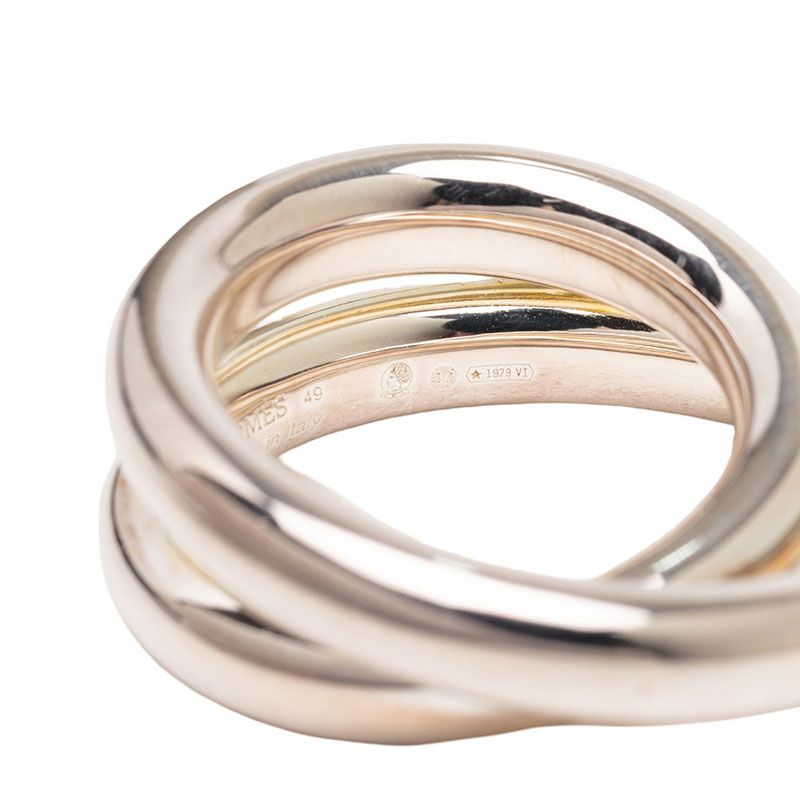 Hermes Vertiges Ring 49 Silver — view 5