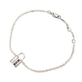 Louis Vuitton Lockit Bracelet Cadena Silver