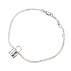 Louis Vuitton Lockit Bracelet Cadena Silver
