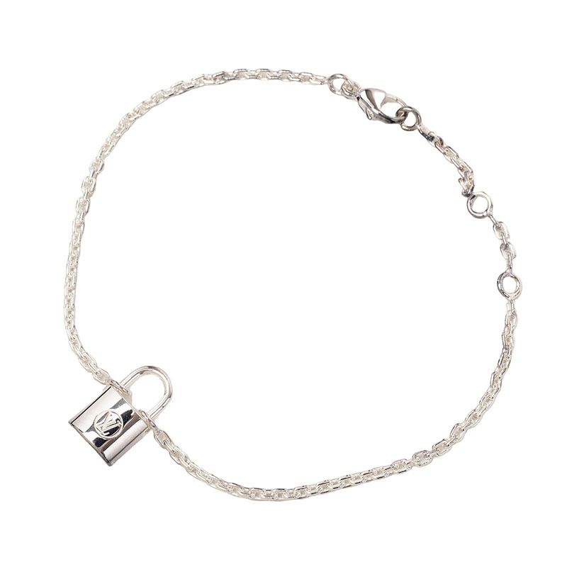 Louis Vuitton Lockit Bracelet Cadena Silver