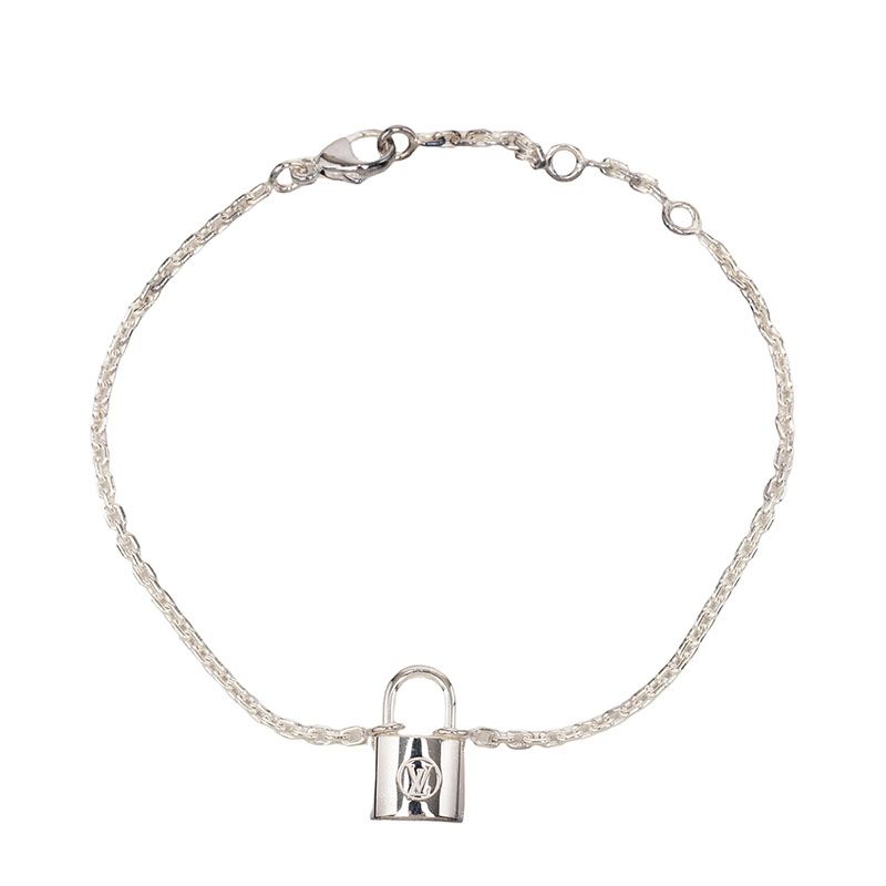 Louis Vuitton Lockit Bracelet Cadena Silver — view 2