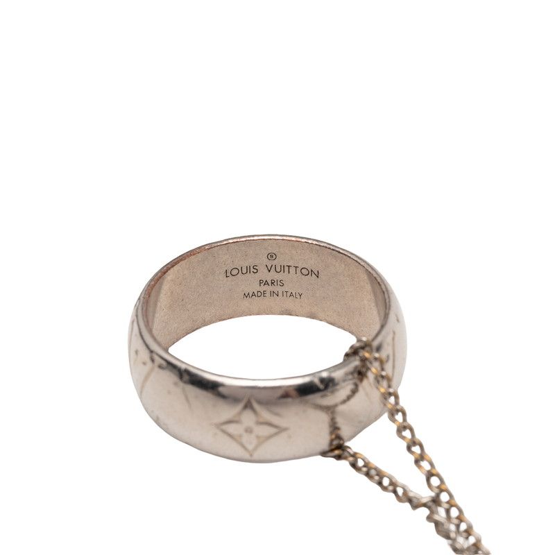 Louis Vuitton Monogram Ring Necklace Metal