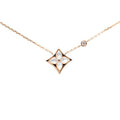 Louis Vuitton Pendentif Star Blossom BB Necklace Gold 18k Pink