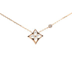 Louis Vuitton Pendentif Star Blossom BB Necklace Gold 18k Pink