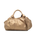 Loewe Anagram Nappa Aire Handbag Gold Leather