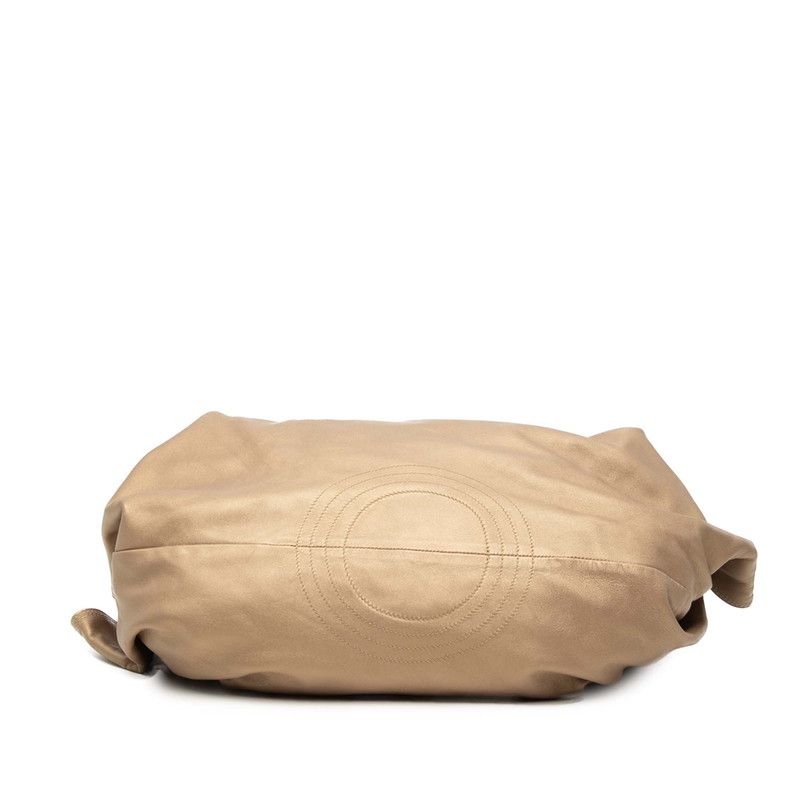 Loewe Anagram Nappa Aire Handbag Gold Leather — view 3