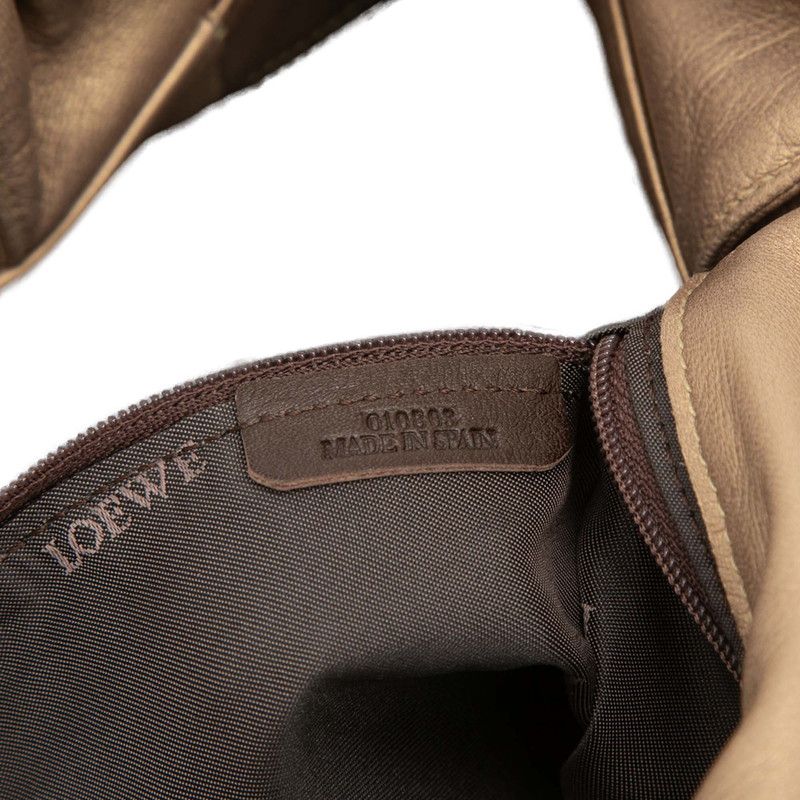 Loewe Anagram Nappa Aire Handbag Gold Leather — view 6
