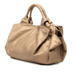 Loewe Anagram Nappa Aire Handbag Gold Leather — view 2