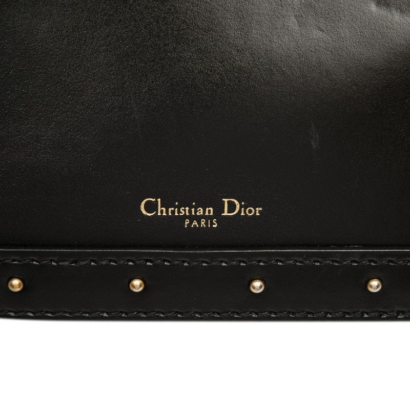 Dior Addict Crossbody Shoulder Bag Black Leather — view 6