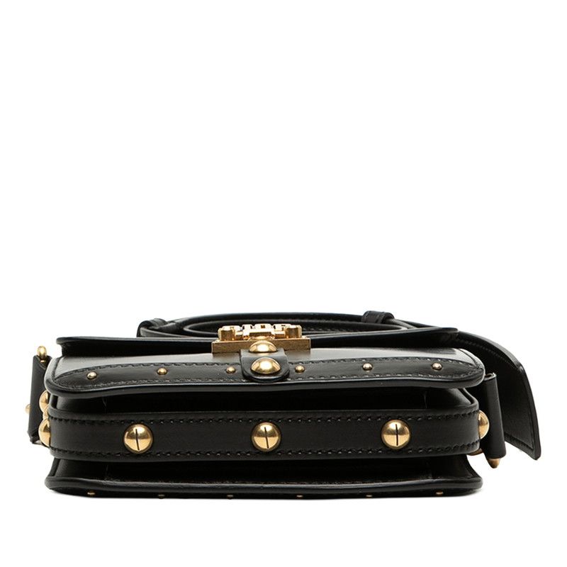 Dior Addict Crossbody Shoulder Bag Black Leather — view 3