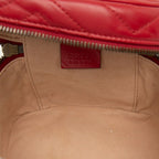 Gucci GG Marmont Quilted Backpack Vanity 2-Way Red Leather — view 4
