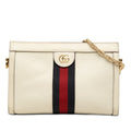 Gucci Ophidia GG Marmont Chain Shoulder Bag Beige Multicolor Leather