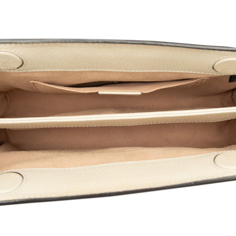 Gucci Ophidia GG Marmont Chain Shoulder Bag Beige Multicolor Leather — view 4