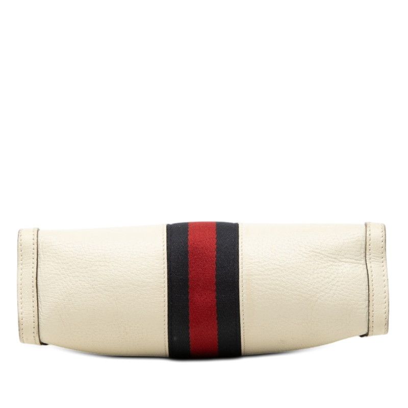 Gucci Ophidia GG Marmont Chain Shoulder Bag Beige Multicolor Leather — view 3