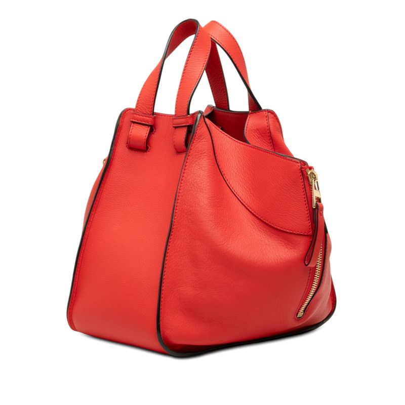 Loewe Anagram Hammock Small 2-Way Shoulder Bag Red Leather — view 2