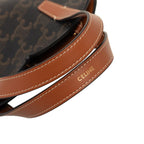 Celine Trio Teen Cool Heart 2-Way Shoulder Bag Black Brown Leather — view 6