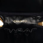 Chanel CC Logo Vanity Bag Handbag Black Caviar Leather — view 5