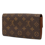 Louis Vuitton Monogram Pochette Porte Monet Cles Wallet Brown Leather — view 2