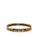 Hermes Enamel PM Cloisonne Bracelet Bangle Gold Plated