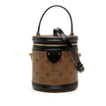 Louis Vuitton Monogram Reverse Cannes Vanity Shoulder Bag 2-Way Brown Leather
