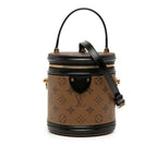 Louis Vuitton Monogram Reverse Cannes Vanity Shoulder Bag 2-Way Brown Leather