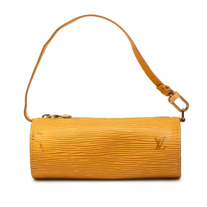 Louis Vuitton Epi Souflo Pouch Case Tassili Yellow Leather