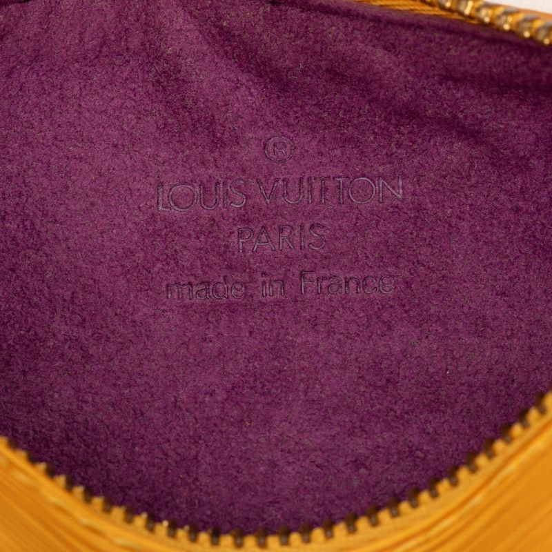 Louis Vuitton Epi Souflo Pouch Case Tassili Yellow Leather — view 5