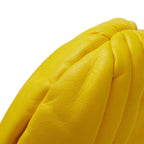 Chanel CC Logo Shoulder Bag Yellow Leather — view 4