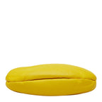 Chanel CC Logo Shoulder Bag Yellow Leather — view 3