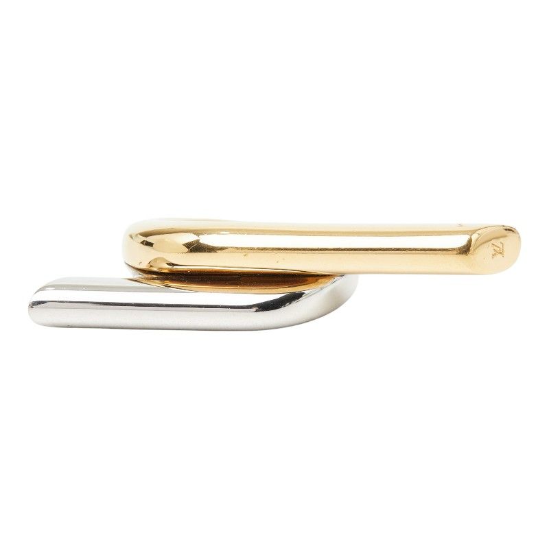 Louis Vuitton Ring M Gold Silver Plated Metal — view 4