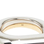 Louis Vuitton Ring M Gold Silver Plated Metal — view 7