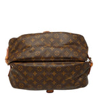Louis Vuitton Monogram Saumur 35 Crossbody Shoulder Bag Brown Leather — view 3