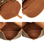 Louis Vuitton Monogram Saumur 35 Crossbody Shoulder Bag Brown Leather — view 9