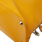 Prada Boston Bag Yellow Leather — view 4