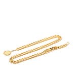 Chanel CC Logo 31 Rue Cambon le Plate Chain Belt Gold Plated