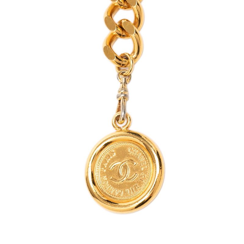 Chanel CC Logo 31 Rue Cambon le Plate Chain Belt Gold Plated — view 2