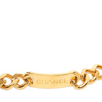 Chanel CC Logo 31 Rue Cambon le Plate Chain Belt Gold Plated — view 4