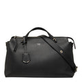 Fendi by the Way Large 2-Way Shoulder Bag Black Leather