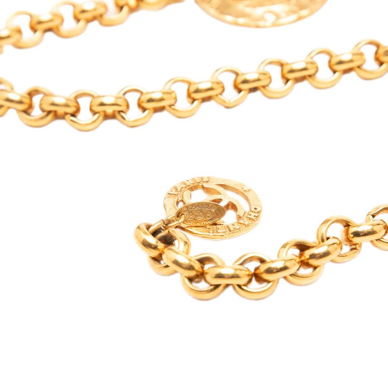 Chanel CC Logo Vintage Chain Belt Gold Plated — view 4